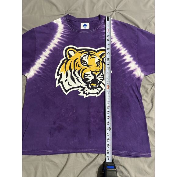 LSU Tigers Purple Tie Dye T-shirt XL By KA, Inc. College Sports Tiger Fans - Picture 9 of 9